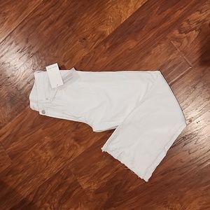 Dear John white cropped denim